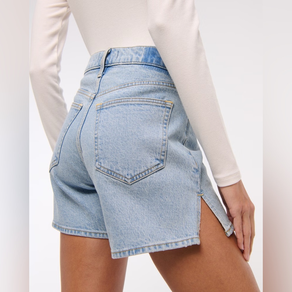 Abercrombie & Fitch High Rise Dad Shorts Curve Love